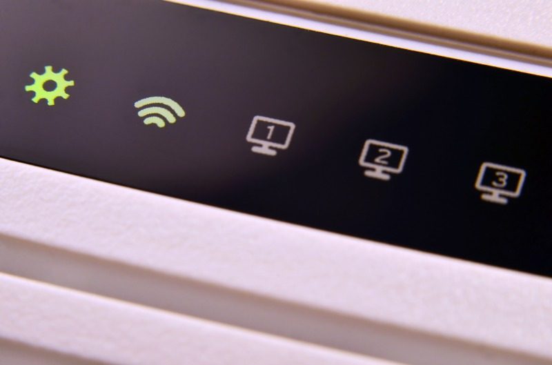 WiFiとデバイスが接続されている状態