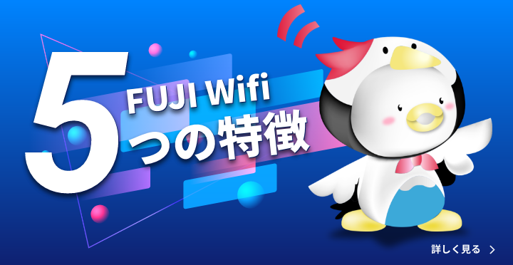 FUJI Wifi 5つの特徴